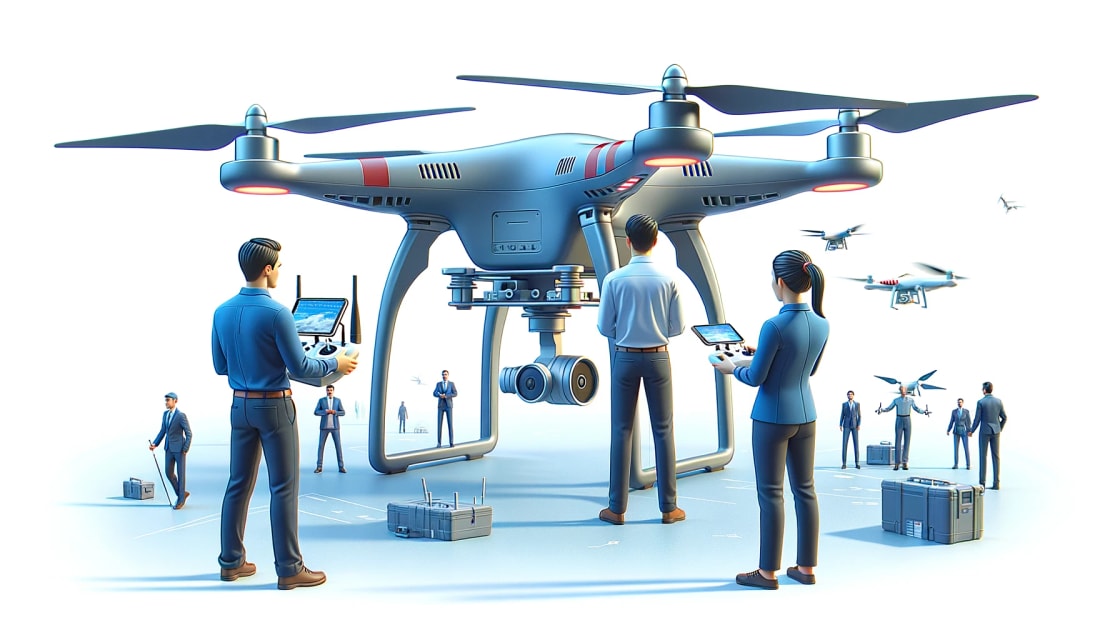 Crew dalam penerbangan drone